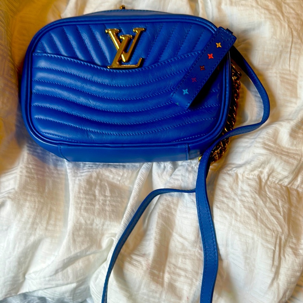 Beautiful blue authentic Louis Vuitton new wave bag